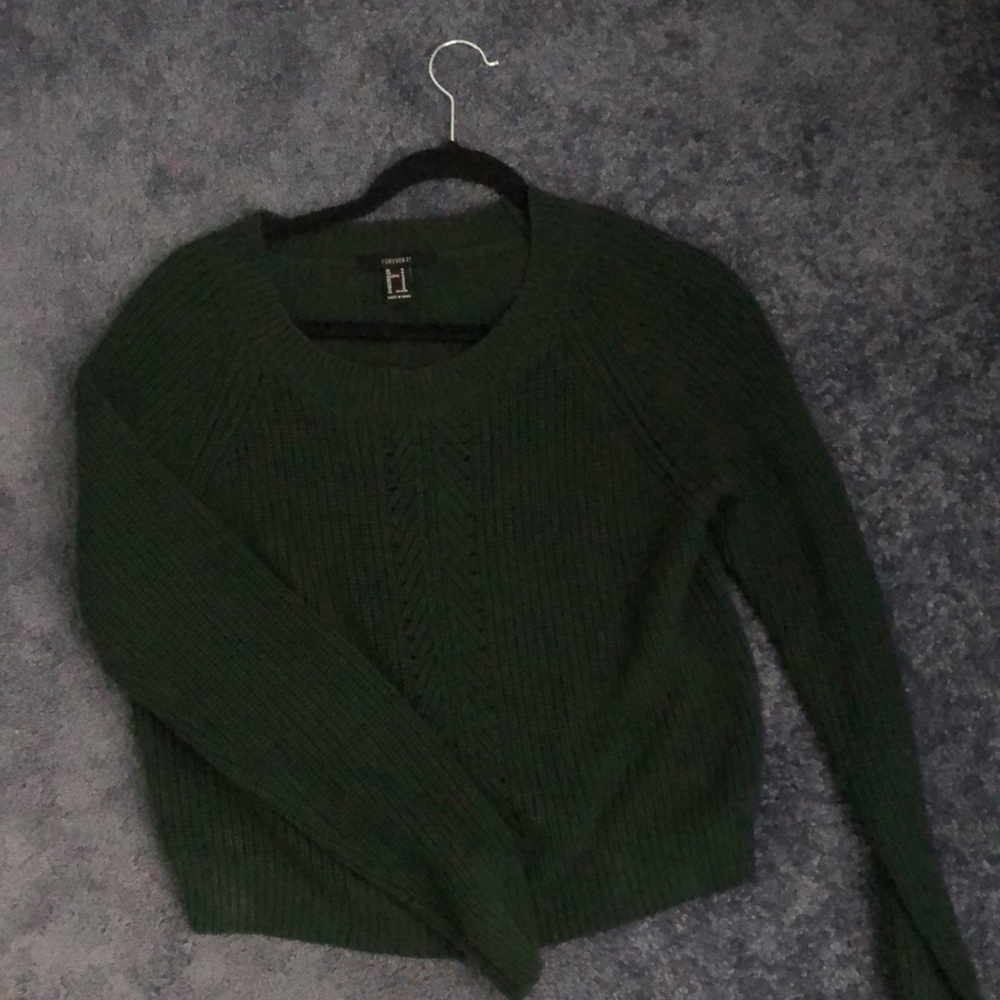 Forest green sweater